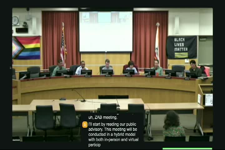 Zoning Adjustment Board Meeting 8-13-2026